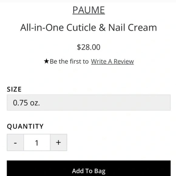 Paume All in One Cuticle and Nail Cream 22mL - Picture 5 of 14